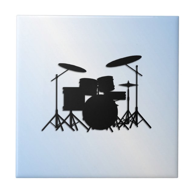 Tambores Música Design Azul (Frente)