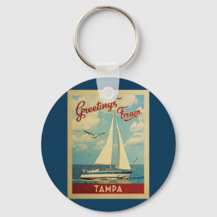 Tampa Chaveiro Sailboat Viagens vintage Florida