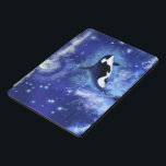Tampa de ar iPad Blue da Baleia Killer<br><div class="desc">Baleias Assassinas em capas de ipad de Lua Azul</div>