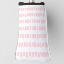 Tampa de Cabeça de Taco de Golfe Rosa e Branco Qua