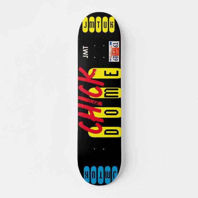 Tampa de frango  7 3/4" Skateboard Deck (Frente)