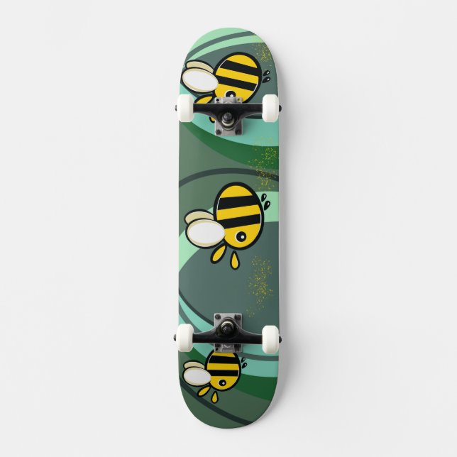 Tampa de Skate Abelhas Buzzy (Frente)