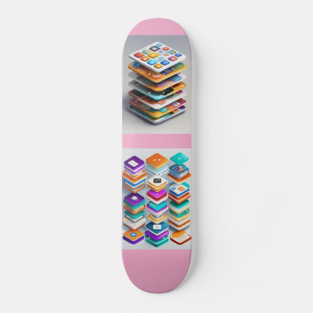 Tampa de Skate Urban Stack – Des inspirado em tecn (Frente)