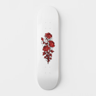 Tampa Distressed Grunge Rosa Vermelha Skate Deck