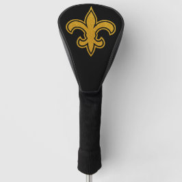 Tampa Fleur De Lis Dourada e Preta para Motorista
