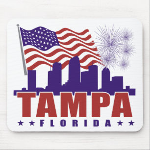 Tampa Florida Mousepad patriótico
