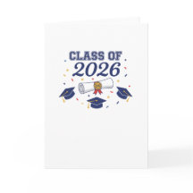 Tampas de Graduados da Turma de 2026 e Cartão de D