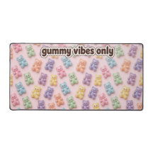 Tampo de mesa de urso gomoso pastel Kawaii doce nú
