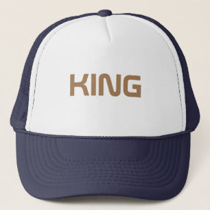 Tampo de texto personalizado Rei Bonés Gorros Cami