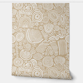 Tan Serenity: Rabisco Whimsical