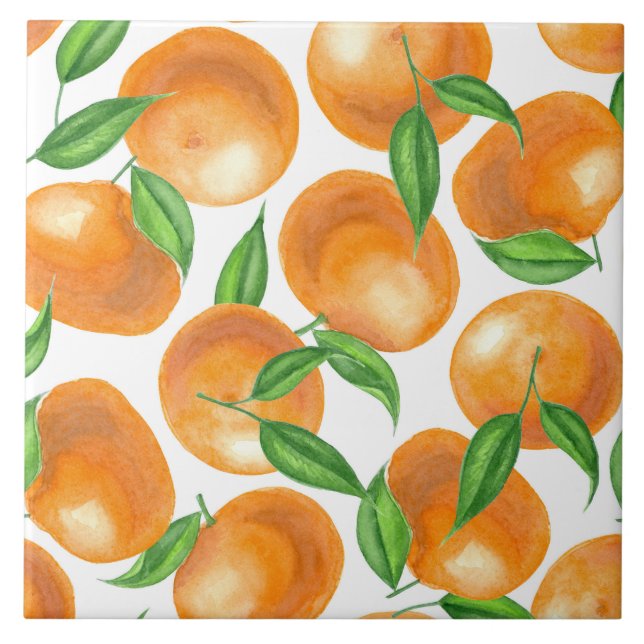 Tangerinas de aquarela (Frente)