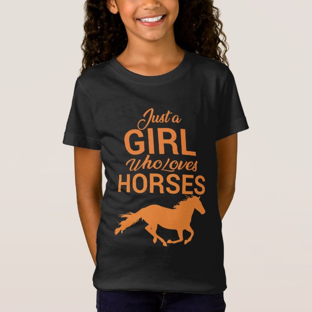 Tangerine Uma Garota Que Ama Camiseta De Cavalos (Frente)