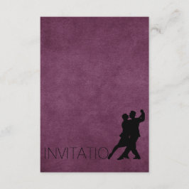 Tango Purple Personalizado Convite Elegível