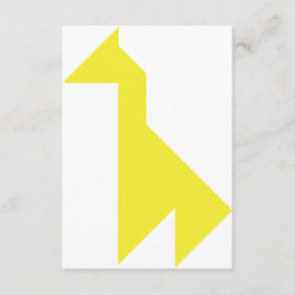 Tangram de girafa amarela