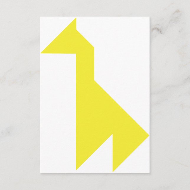 Tangram de girafa amarela (Frente)