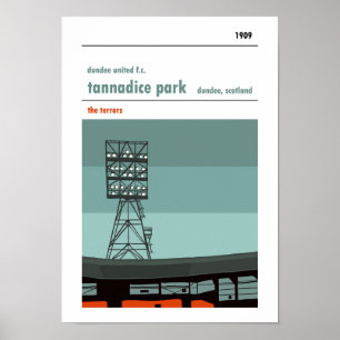 Tannadice, Dundee. Impressão do estádio dos