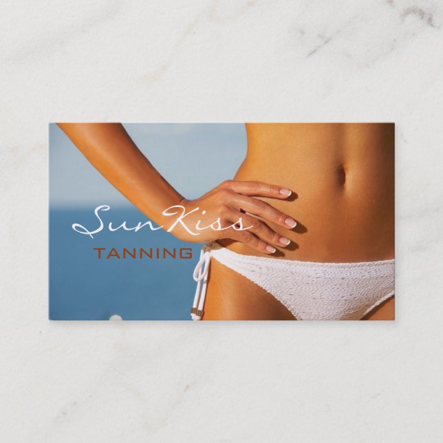 Tanning Salon, Spa Cartão de visita (Frente)