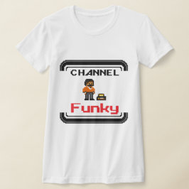 Tanque de Camisa T-Shirt Funky Pixel do Canal