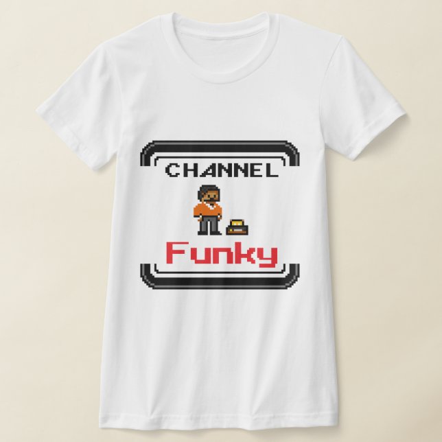 Tanque de Camisa T-Shirt Funky Pixel do Canal (Postura )