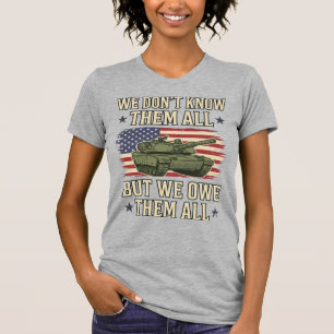 Tanque de Lembrança Militar Camisa Patriótica Desi