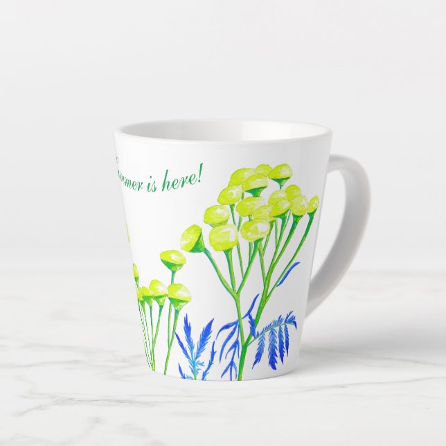 Tansy em uma pequena caneca latina (Ângulo direito)