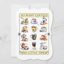 Tantos cafés, tão pouco tempo