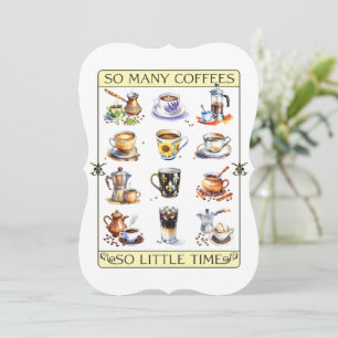 Tantos cafés, tão pouco tempo