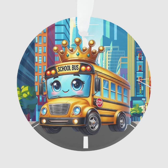 TÃO BOM Ornamento de Ônibus Escolar (Frente)