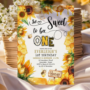 Tão doce de ser um convite para primeiros aniversa