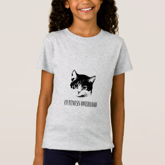 Tão fofo! Camiseta engraçada de gato com um adoráv