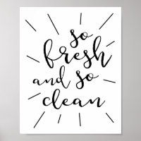 Tão Fresca E Poster Tão Limpa