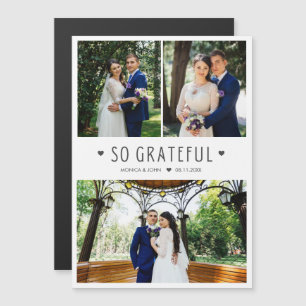 Tão Grata Foto Moderna de Casamento Obrigado