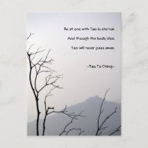 Tao Te Ching No.1/ Cartão Postal