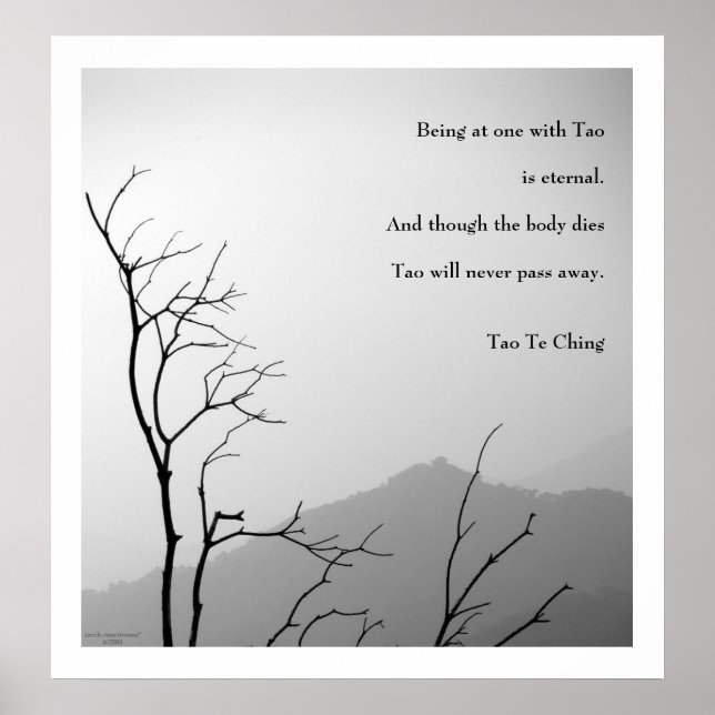 Tao Te Ching No.1 / Poster (Frente)