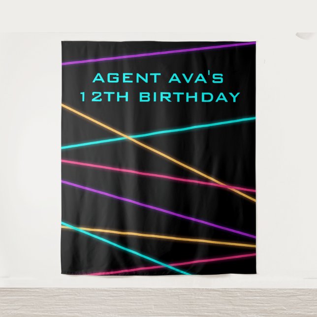 Tapeçaria a laser personalizada do partido espião (Frente)