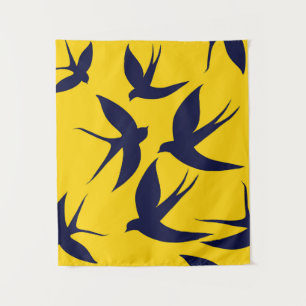 Tapeçaria Andorinha Minimalista Pequena (86 cm x 1