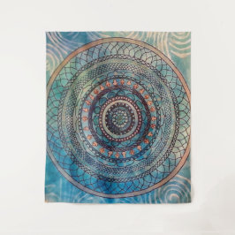 Tapeçaria azul da mandala