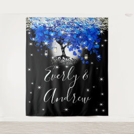 Tapeçaria Boho de Casamento Árvore de Folhas Coraç