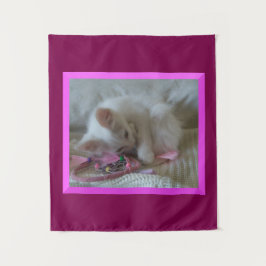 Tapeçaria Branca de Kitten