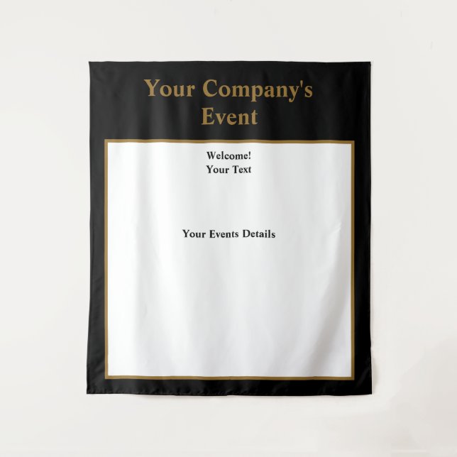 Tapeçaria com Foto de Evento de Negócios (Frente)