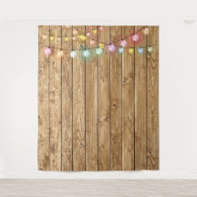 Tapeçaria com Fotografias da Madeira Rústica