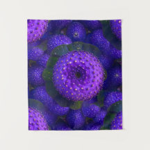 Tapeçaria com Padrão Roxo-Espetado Vibrante