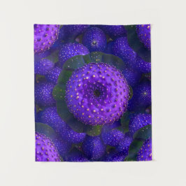 Tapeçaria com Padrão Roxo-Espetado Vibrante