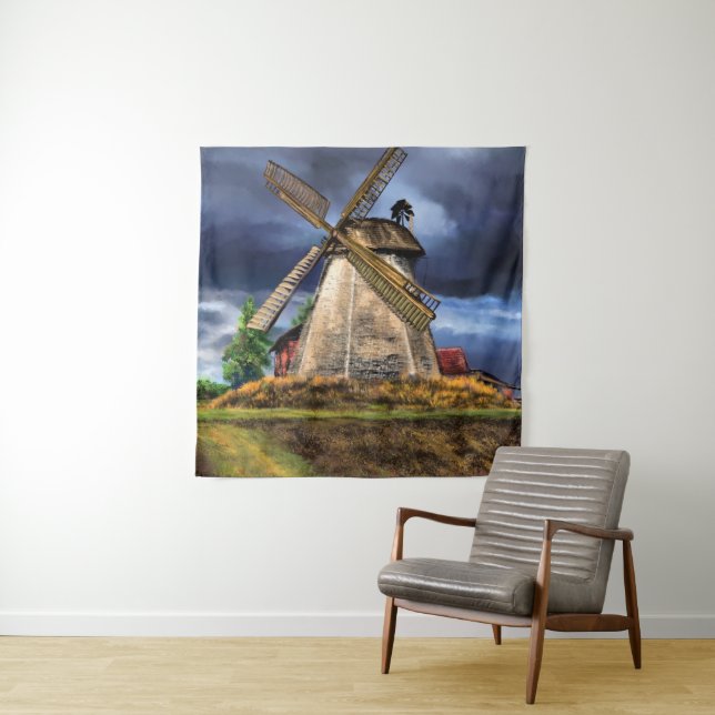 Tapeçaria com Paisagem Holandesa com Moinho de Ven (In Situ)