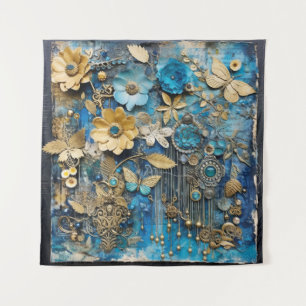 Tapeçaria com papel lixo antigo