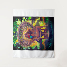 Tapeçaria da cena do jardim com imagem boêmica