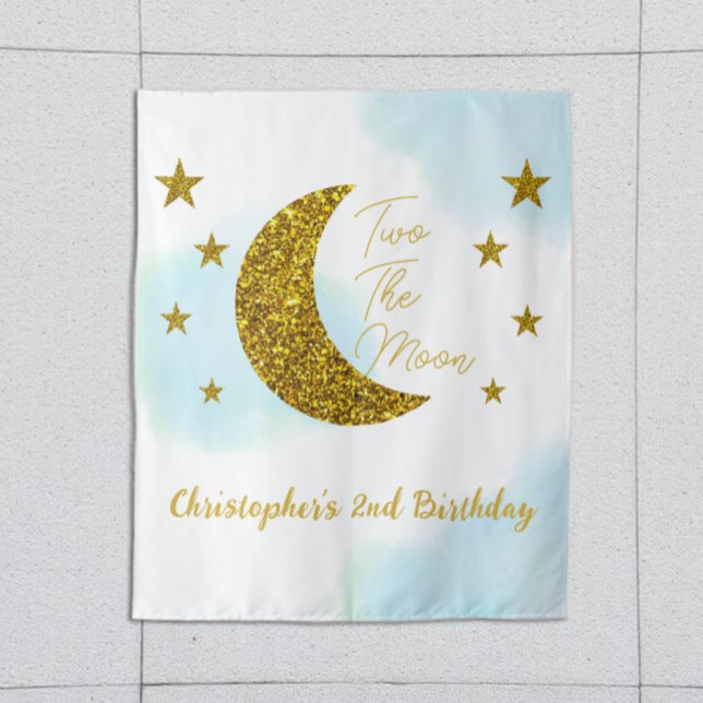 Tapeçaria de Aniversário de 2 anos Two The Moon (Criador carregado)