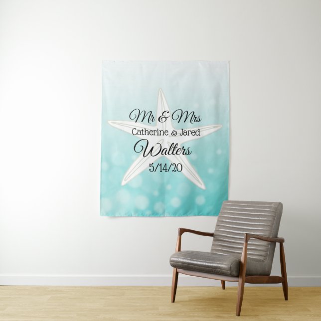 Tapeçaria de Banner de Casamento Personalizado com (In Situ)