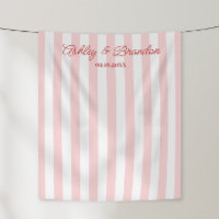 Tapeçaria de Cabanas Rosa Personalizada para Casam