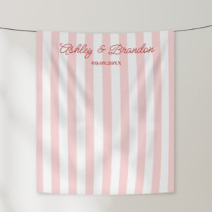 Tapeçaria de Cabanas Rosa Personalizada para Casam